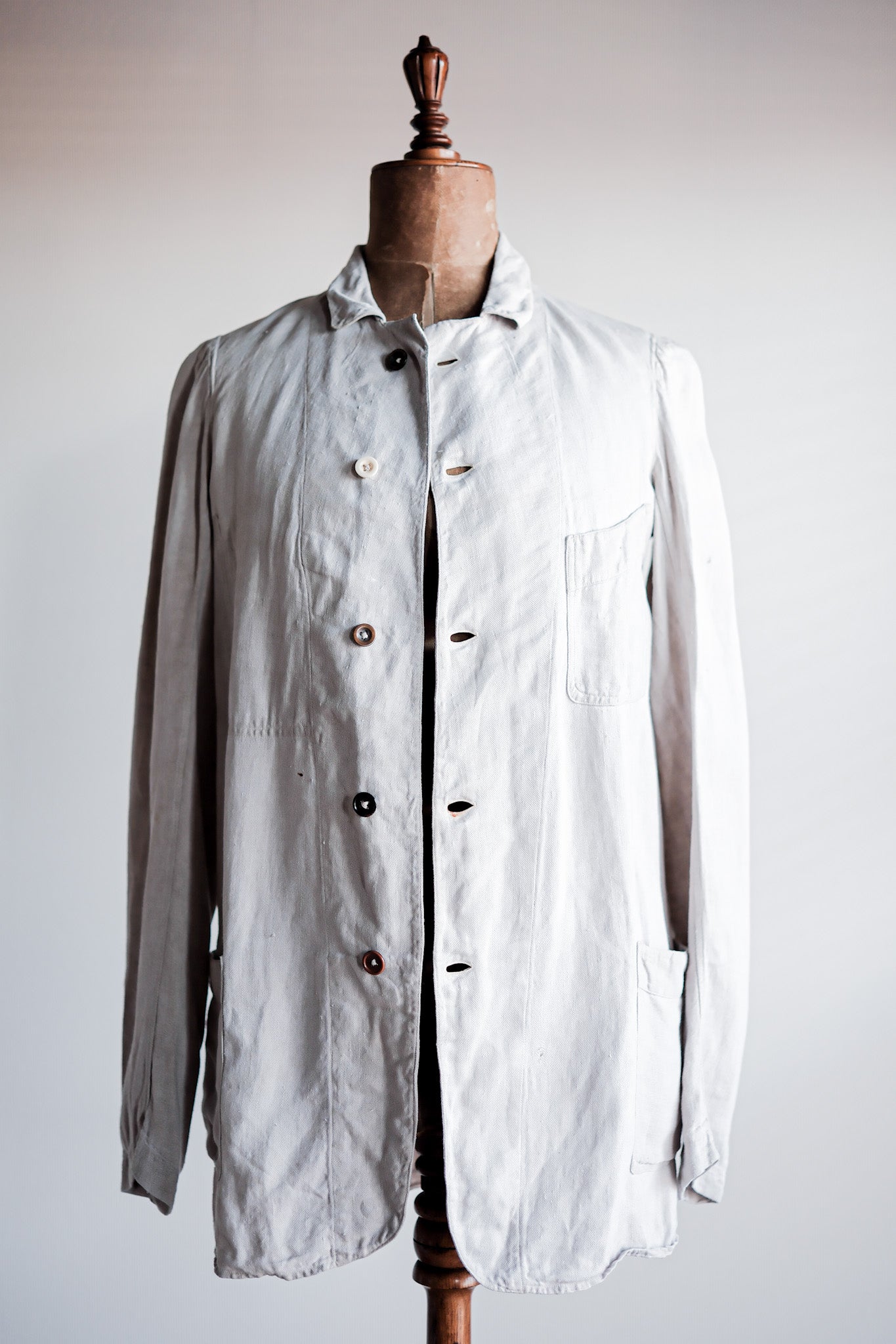 [~ 20's] French Vintage Linen Jacket 