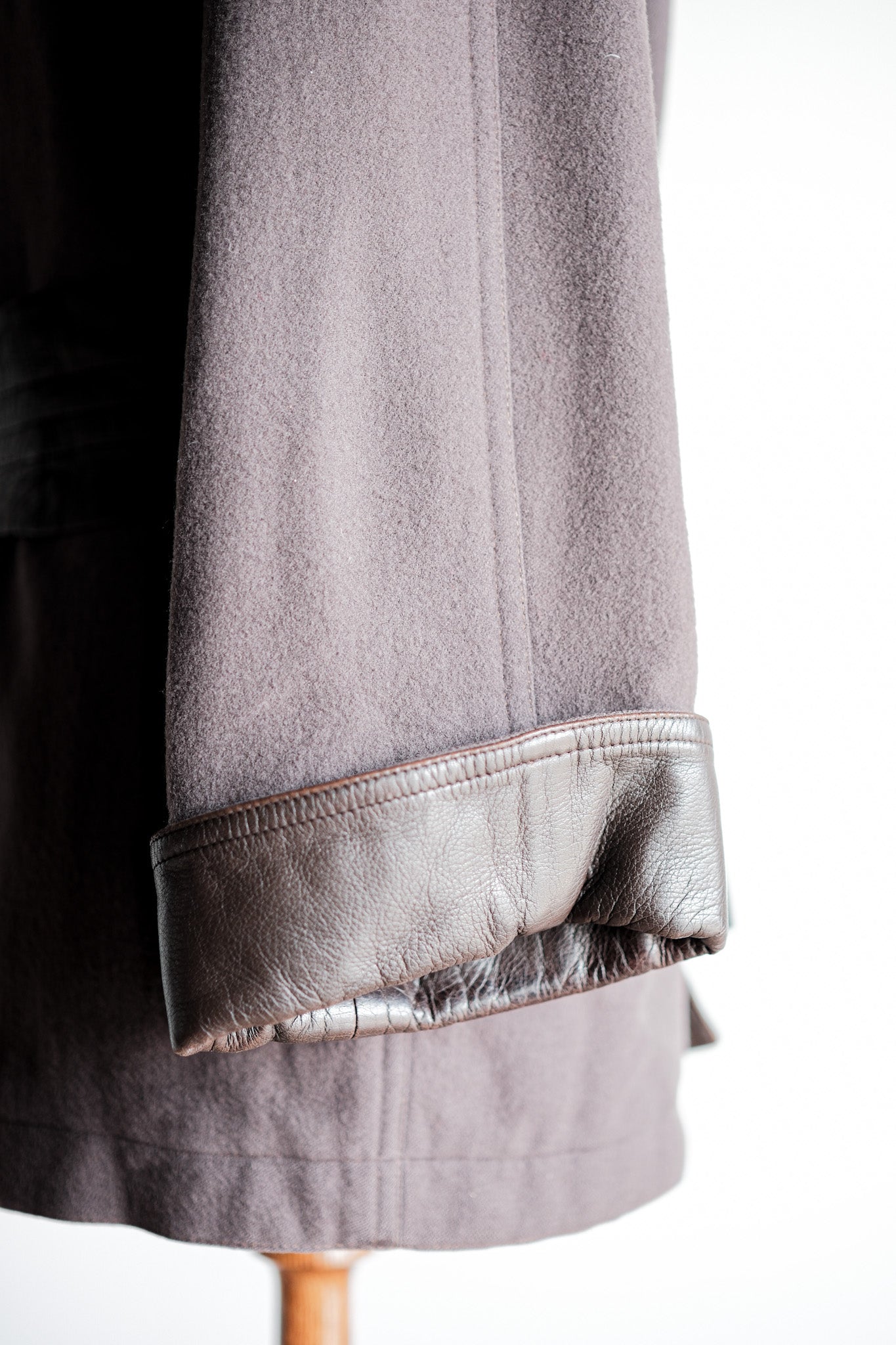 ［~80's］Old Gucci Wool Leather Jacket Size.42