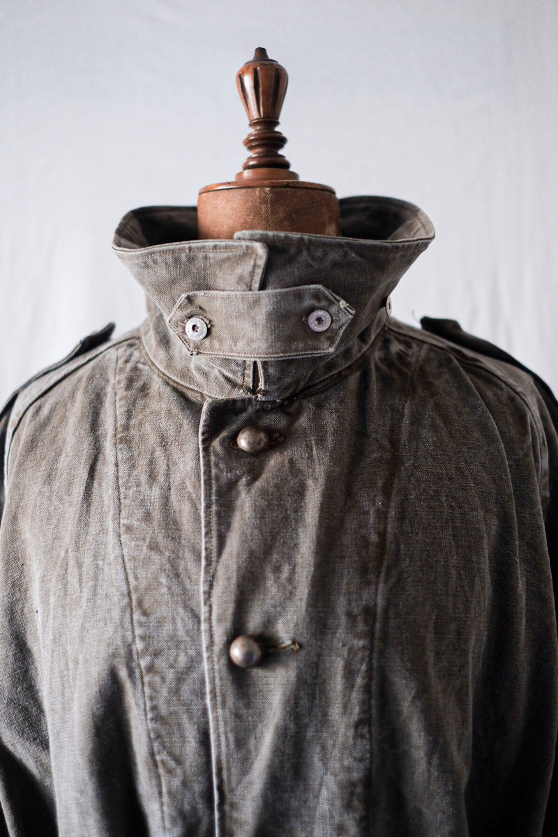 [~ 50's] กองทัพฝรั่งเศส M35 เสื้อมอเตอร์ไซค์ "ผ้าลินินฝ้าย"