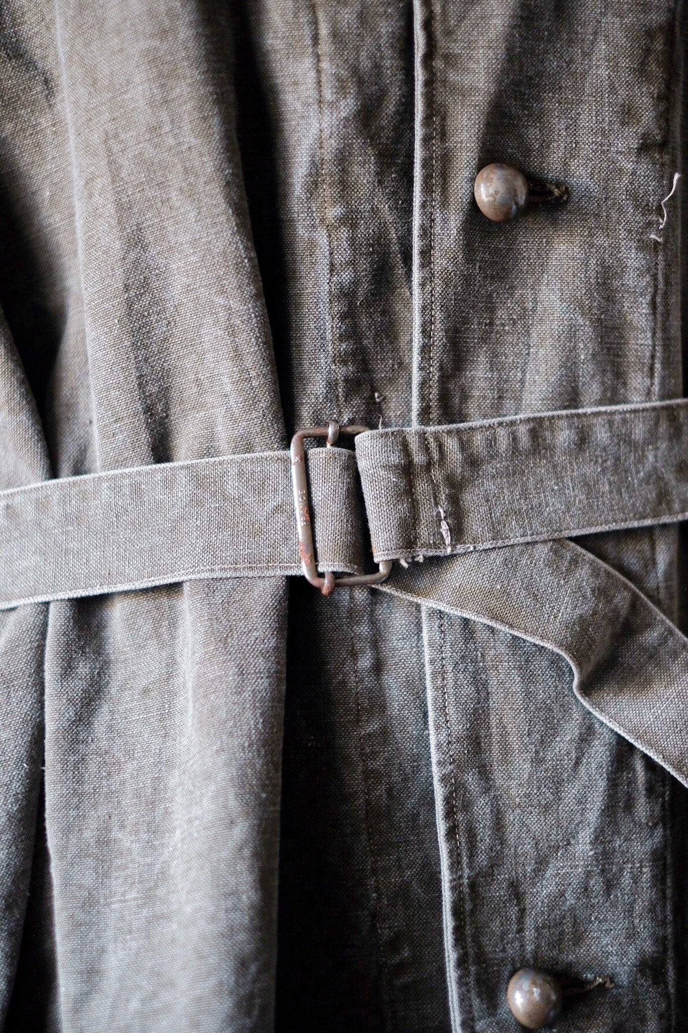 【~50's】French Army M35 Motorcycle Coat "Cotton Linen Type"
