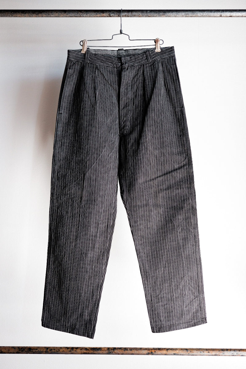 【~40's】French Vintage Cotton Striped Work Pants