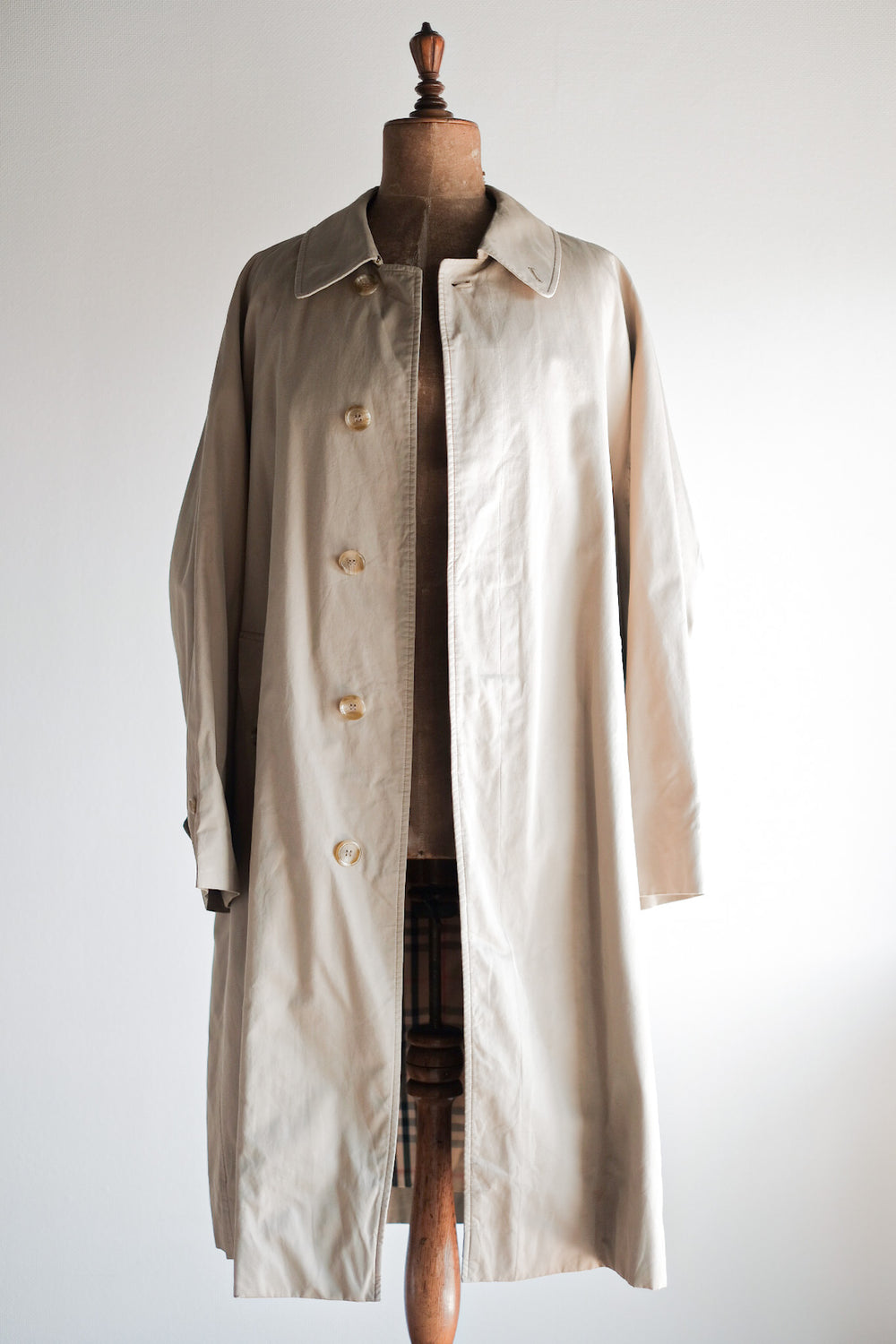 【~70's】Vintage Burberry Single Raglan Balmacaan Coat C100
