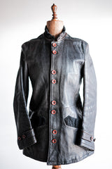 [~ 90's] Old Emporio Armani Stand Jacket หนังขนาด 48