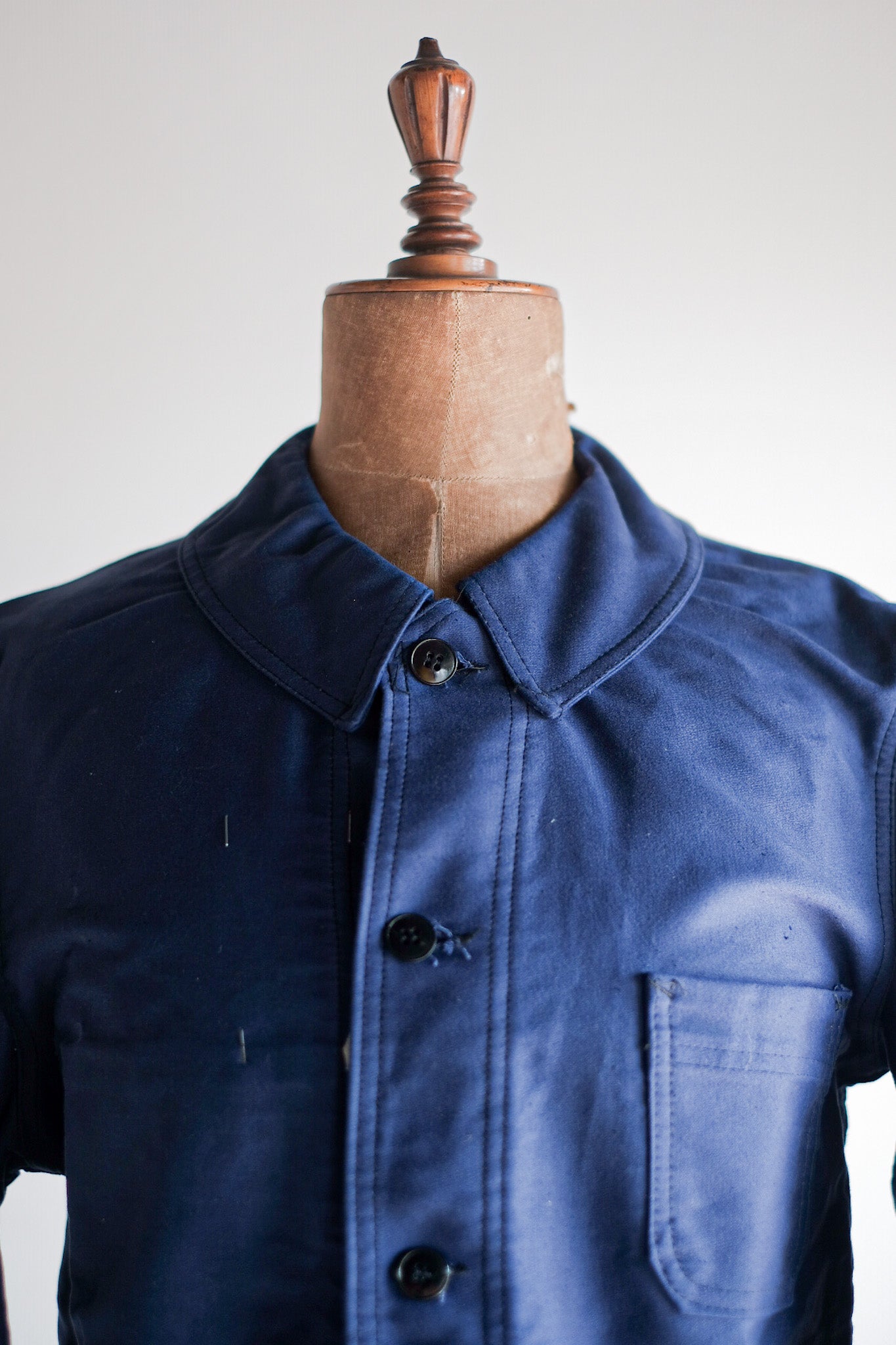 ［~50's］French Vintage Blue Moleskin Work Jacket "Dead Stock"