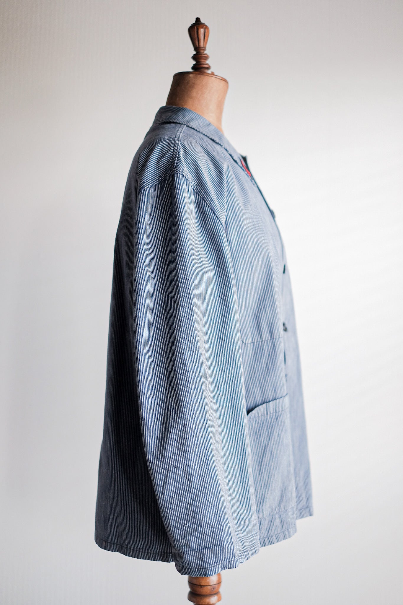［~50's］French Vintage Cotton Striped Work Jacket "CGT"