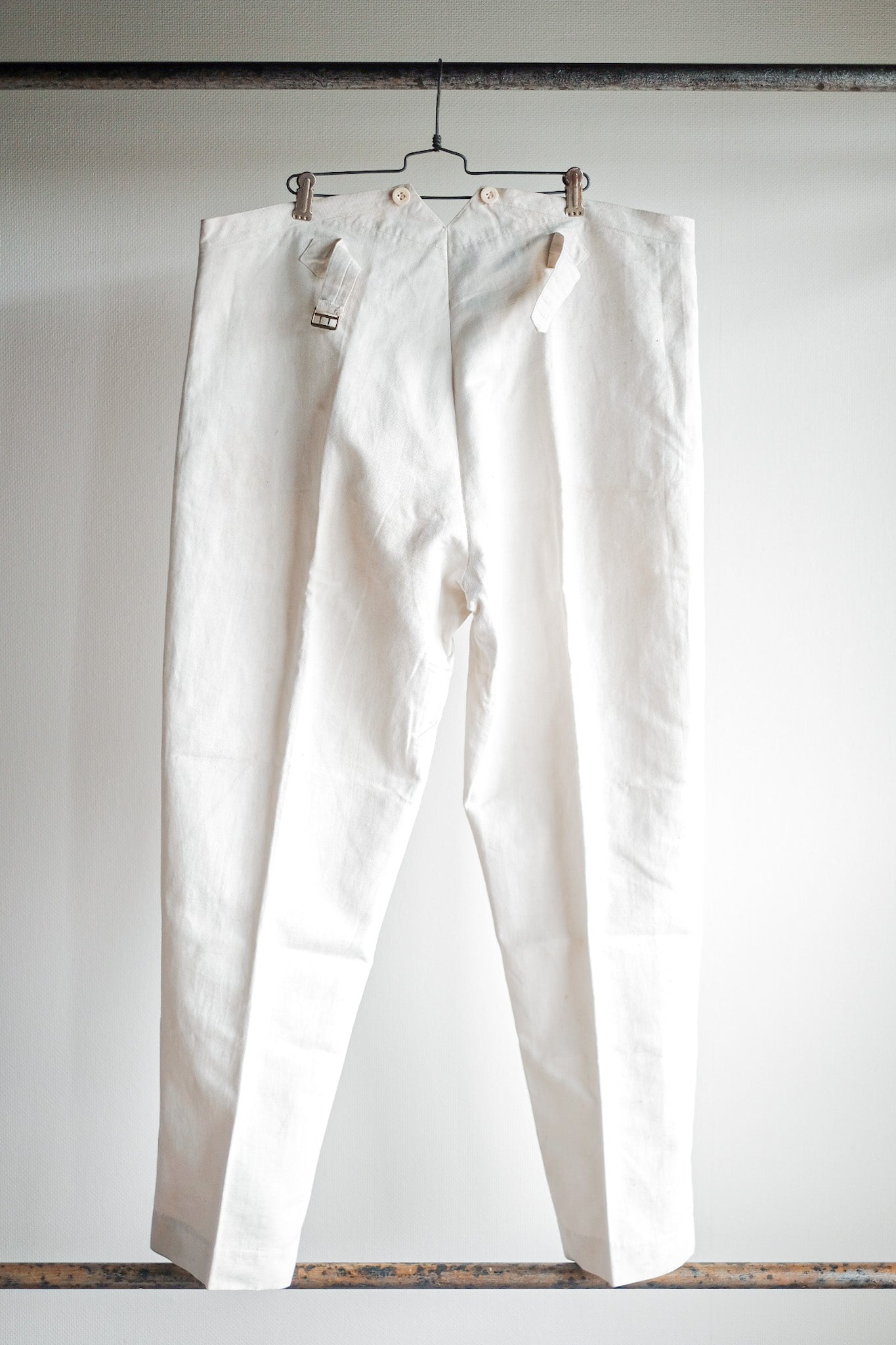 ［~30's］French Vintage Linen Work Pants