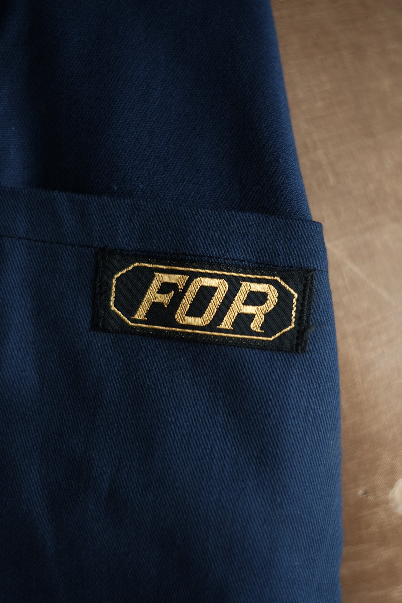 【~50's】French Vintage Blue Cotton Twill Work Jacket "Dead Stock"