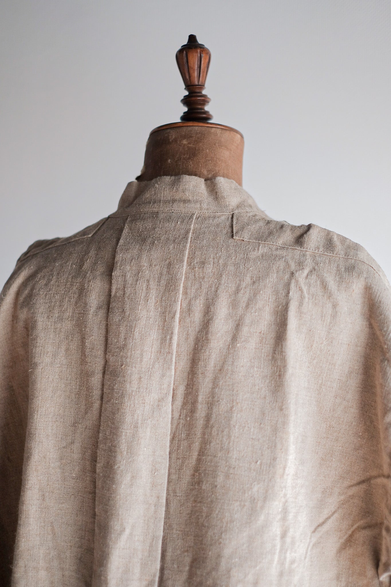 ［~50's］French Army Bourgeron Linen Smock Hospital Military "Dead Stock"