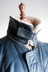 [~ 70's] Old Marcel Lassance Leather Bomber Jacket Size.52