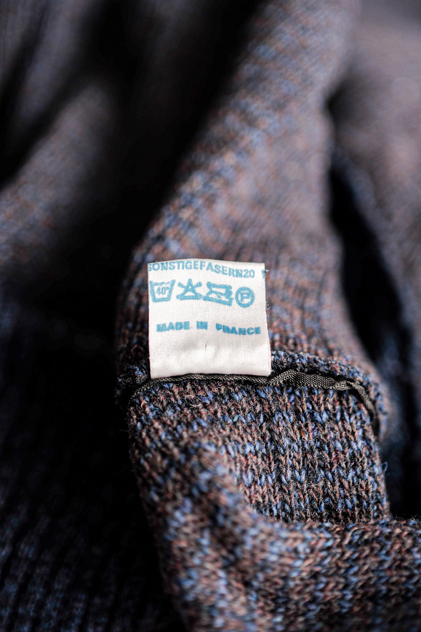 ［~60's］French Vintage Full Zip Wool Cardigan "Dead Stock"