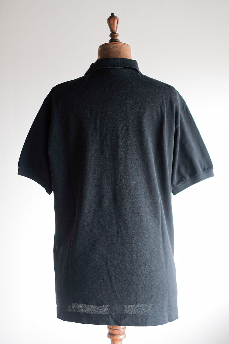 [~ 80's] Chemise Lacoste S/S Polo Size.5 "Black"