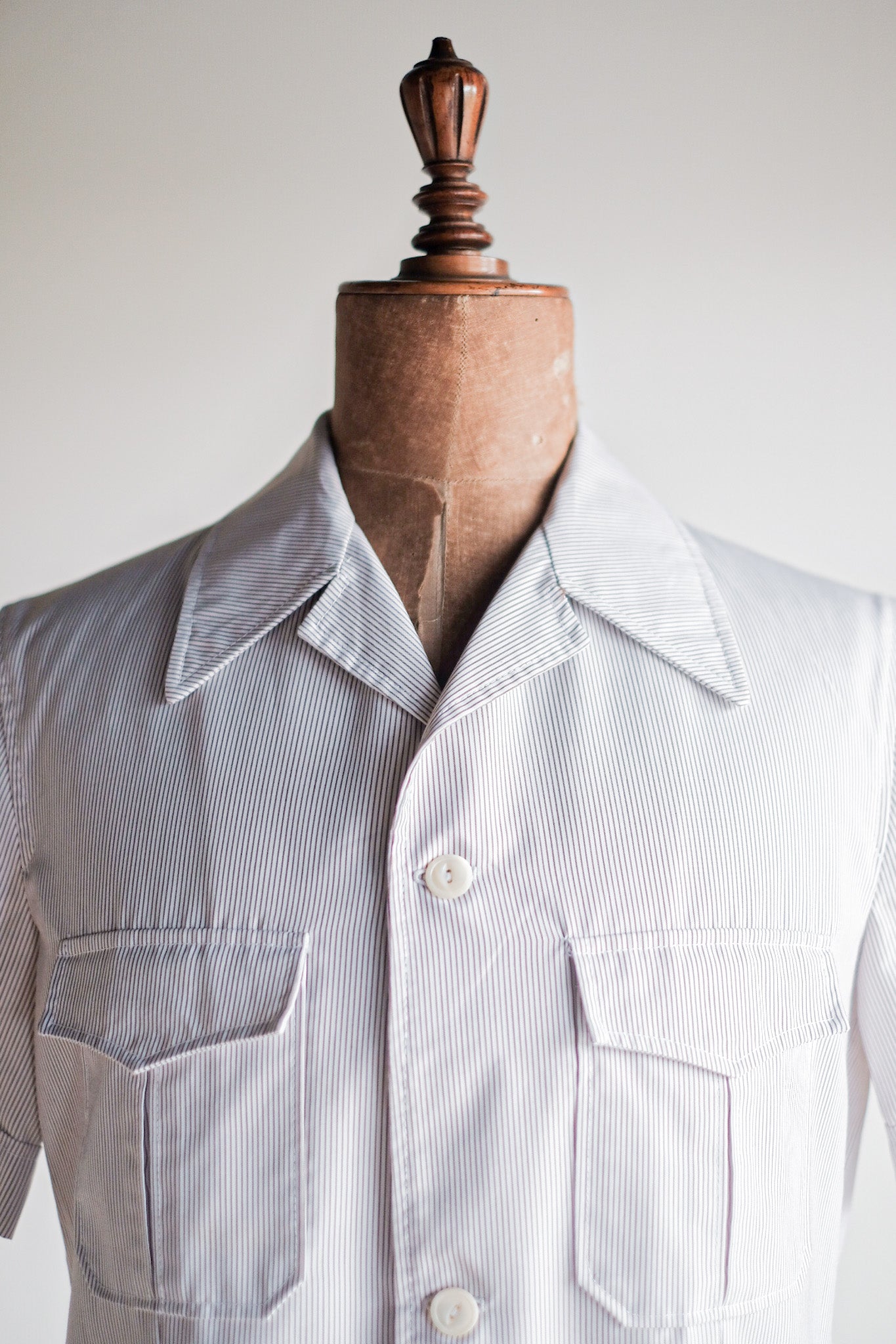 [~ 60's] French Vintage S/S Cotton Shirt