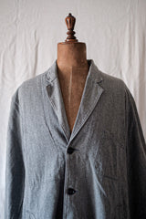 [~ 50's] French Vintage Black Chambray Atelier Coat "Adolphe Lafont"