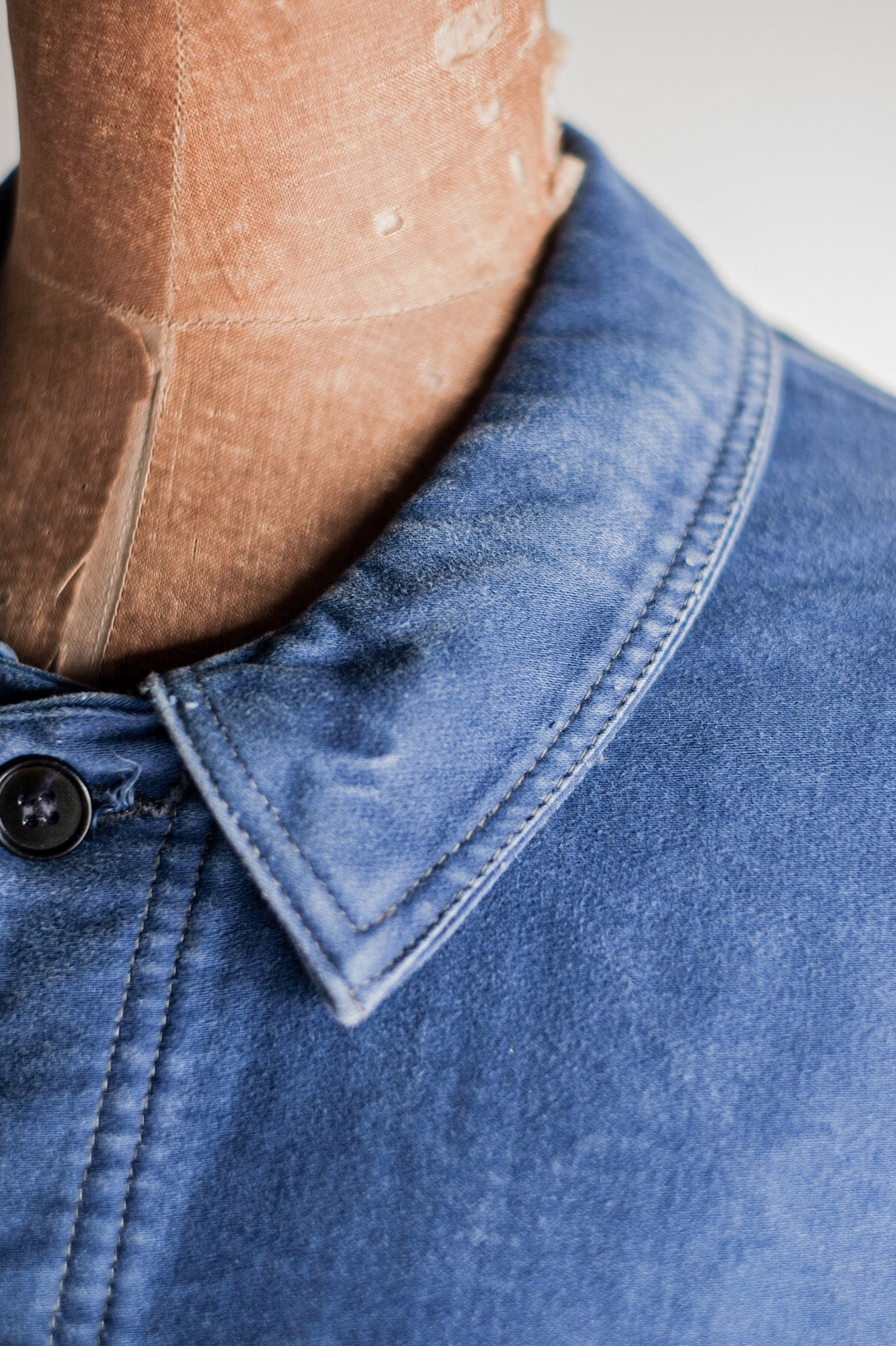 ［~40's］French Vintage Blue Moleskin Work Jacket