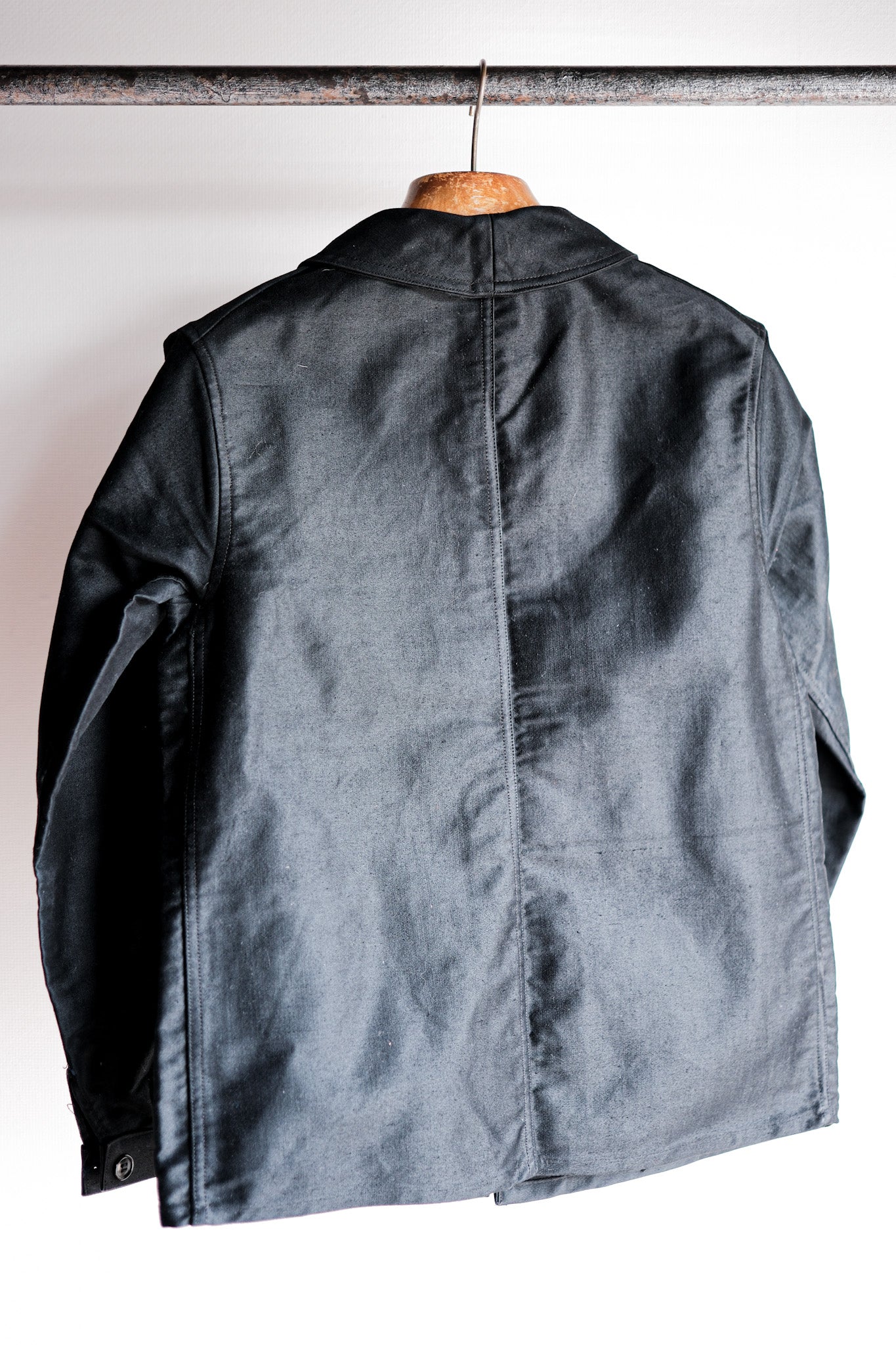 ［~50's］French Vintage Black Moleskin Work Jacket "Dead Stock"