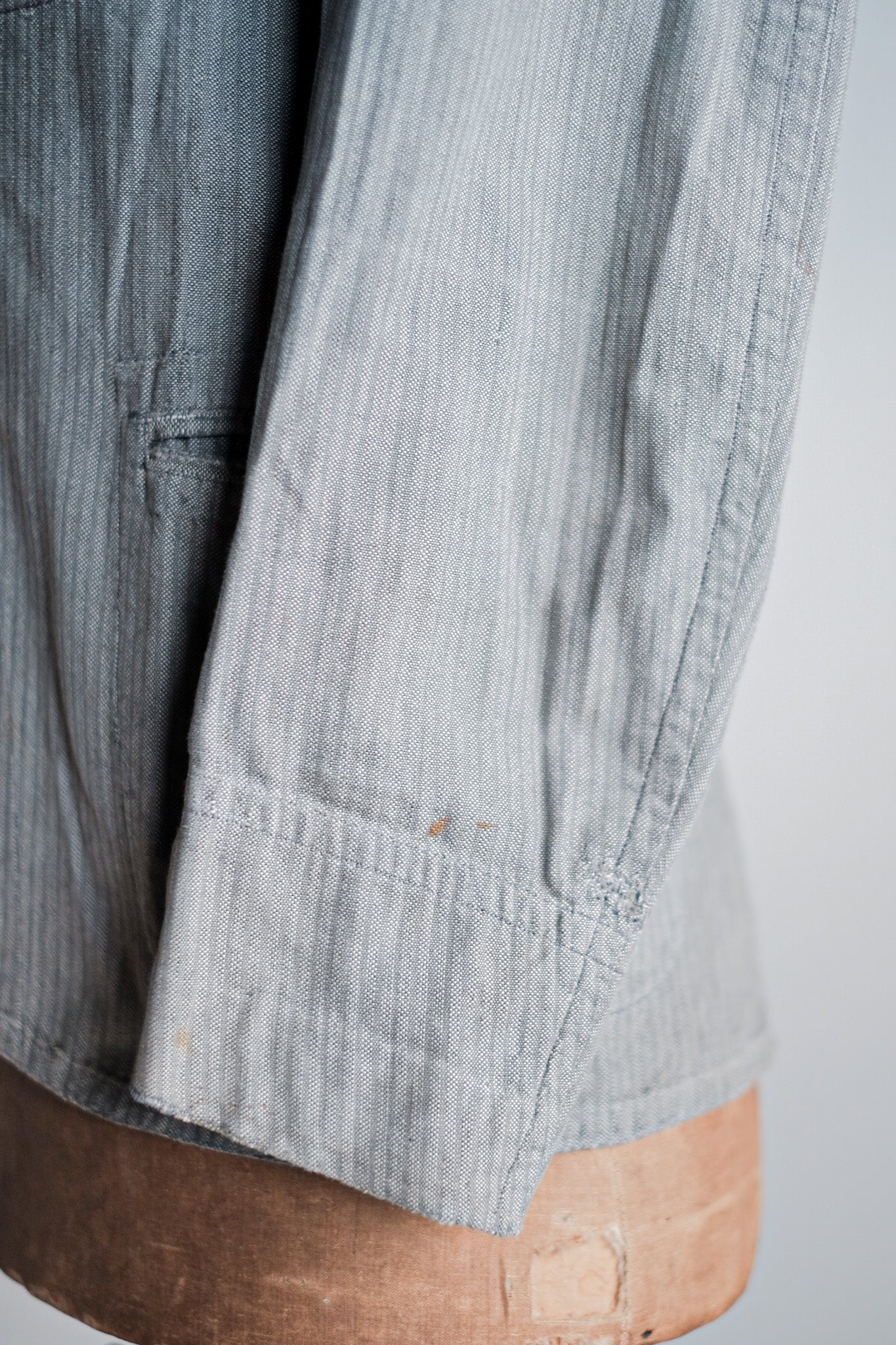 ［~10's］French Antique Chambray Striped Sack Jacket