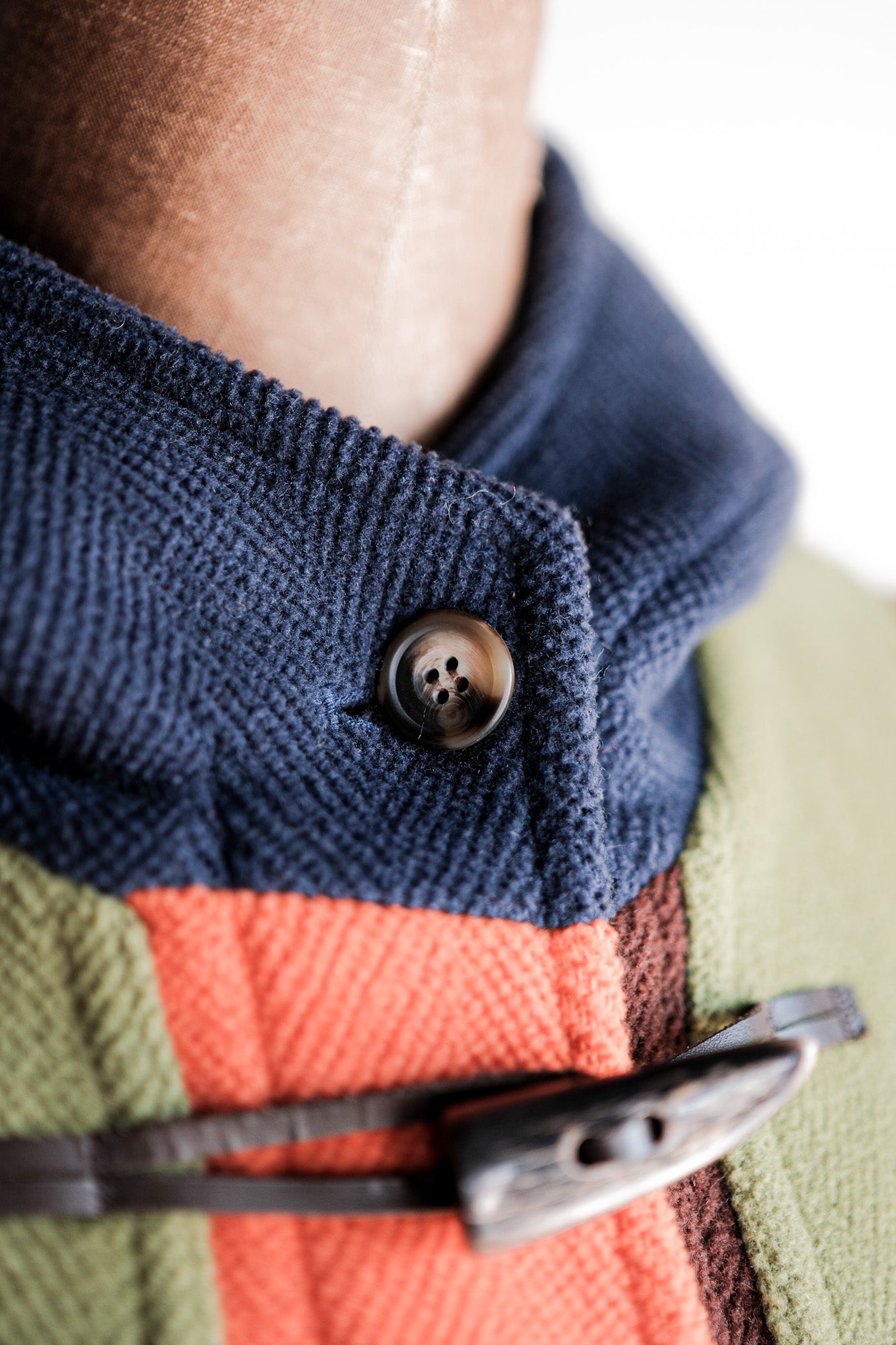［~90's］Old INVERTERE Crazy Pattern Wool Duffle Coat "Moorbrook"