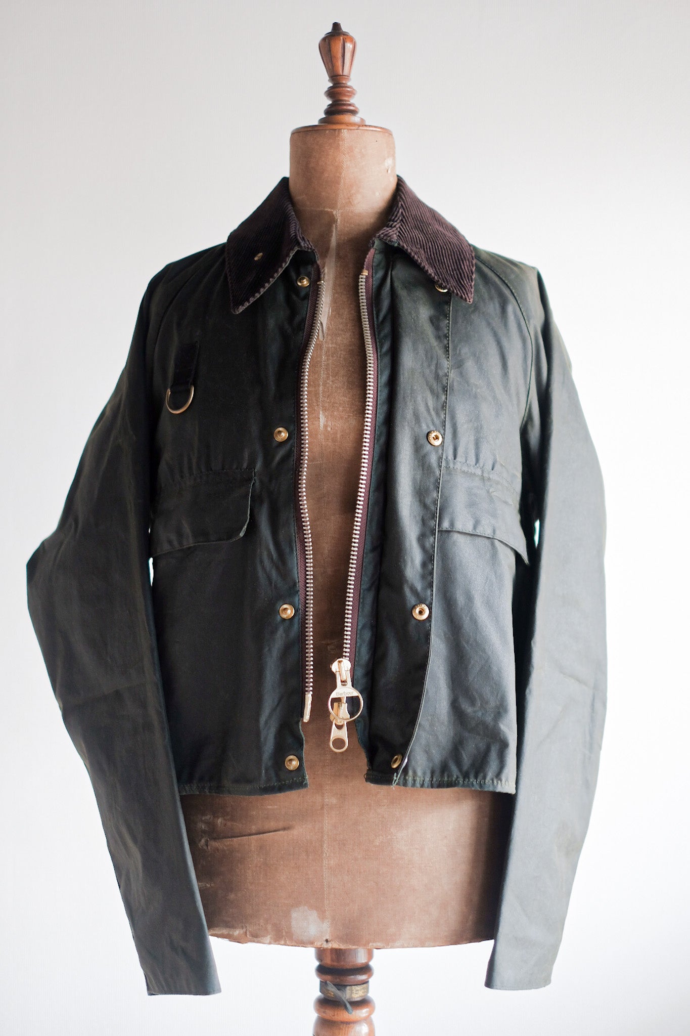 【~90's】Vintage Barbour "SPEY" 3 Crest Size.MEDIUM "Dead Stock"