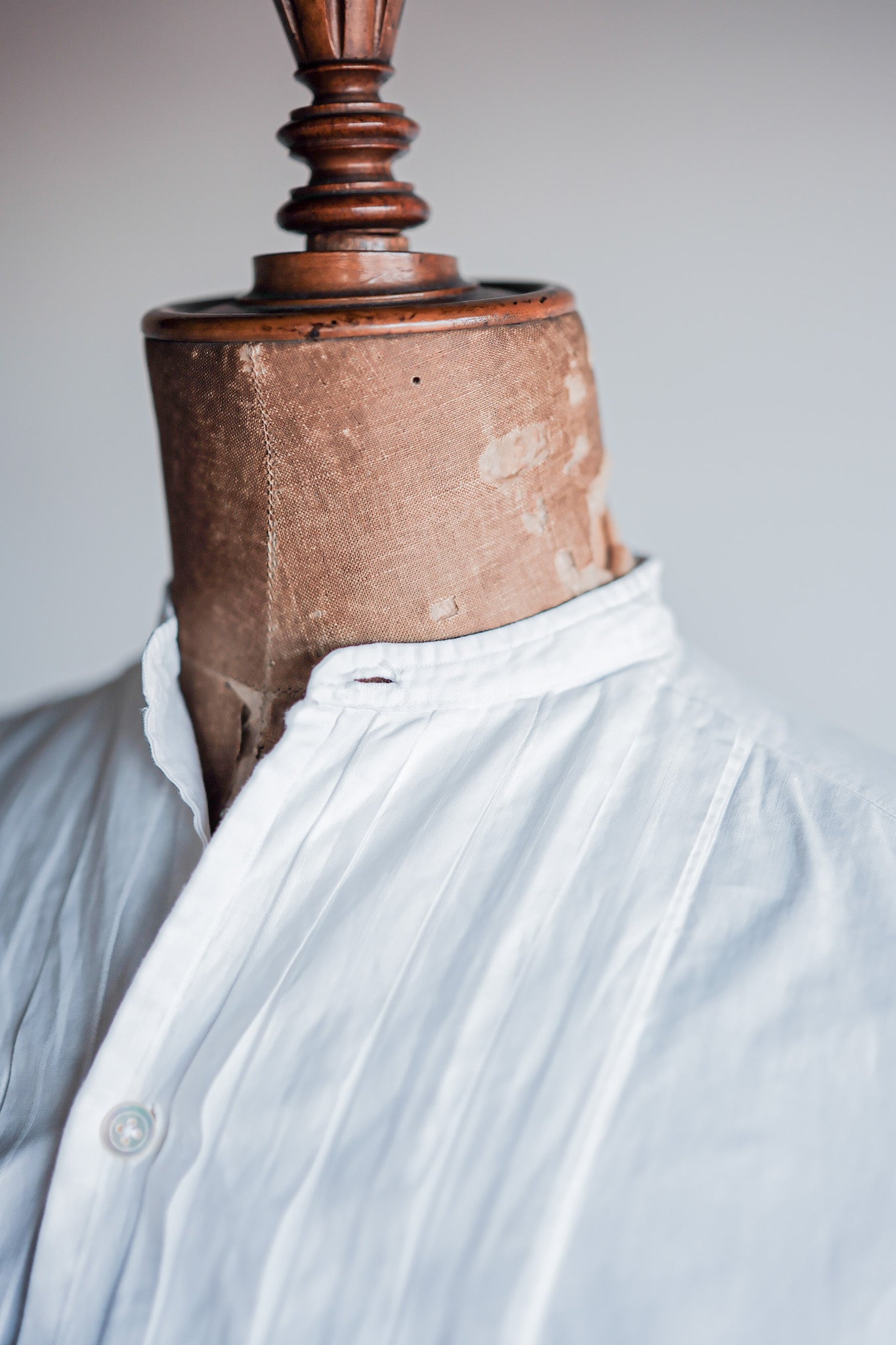 ［~30's］French Vintage Cotton Dress Shirt "Belle Jardiniere"