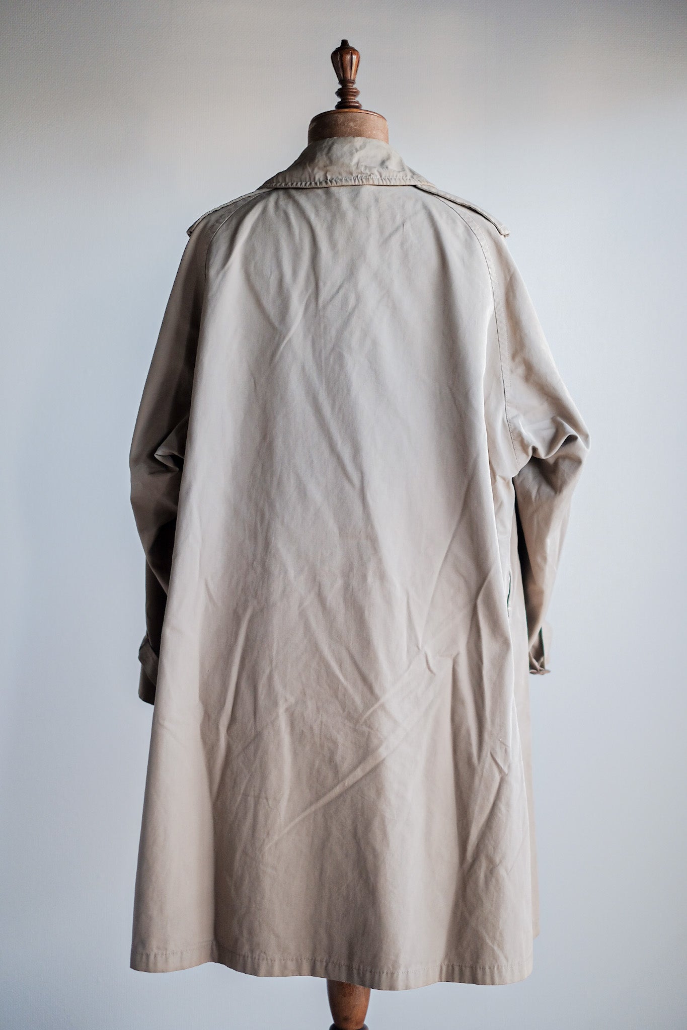 60's] Vintage Burberry's Single Raglan Trench Coat 