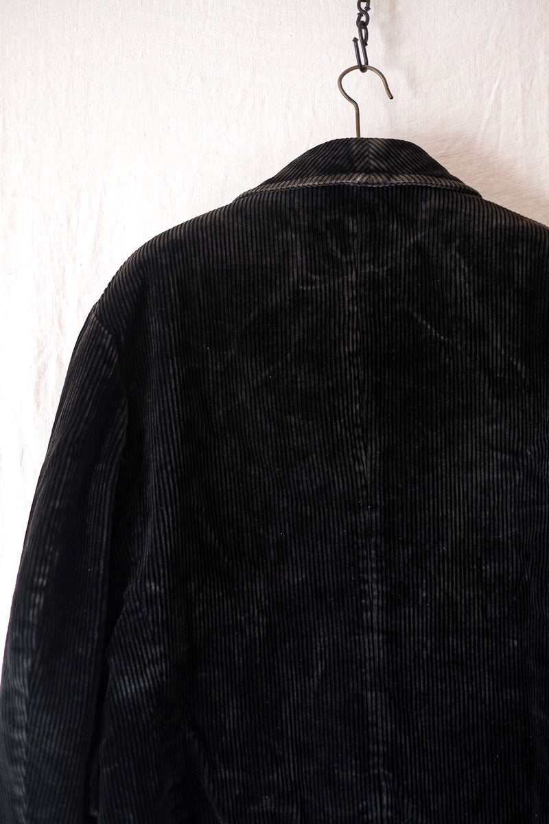 [~ 40's] Veste de gardien de chasse vintage en velours noire vintage
