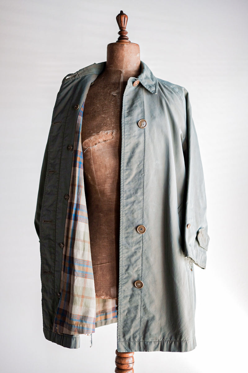 50's] Vintage Burberry's Single Raglan Balmacaan Coat C100