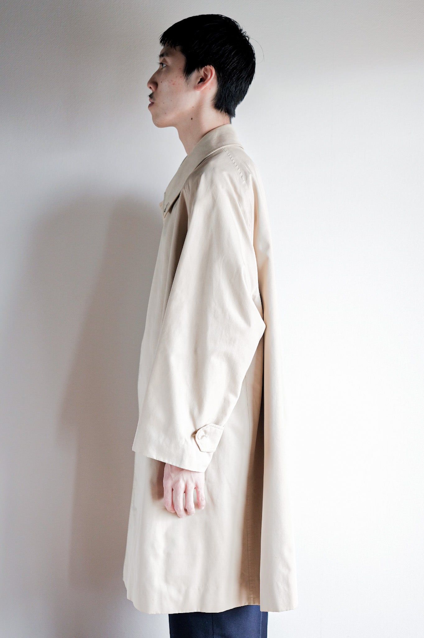 ［~70's］Vintage Burberry's Single Raglan Balmacaan Coat C100 Size.52REG