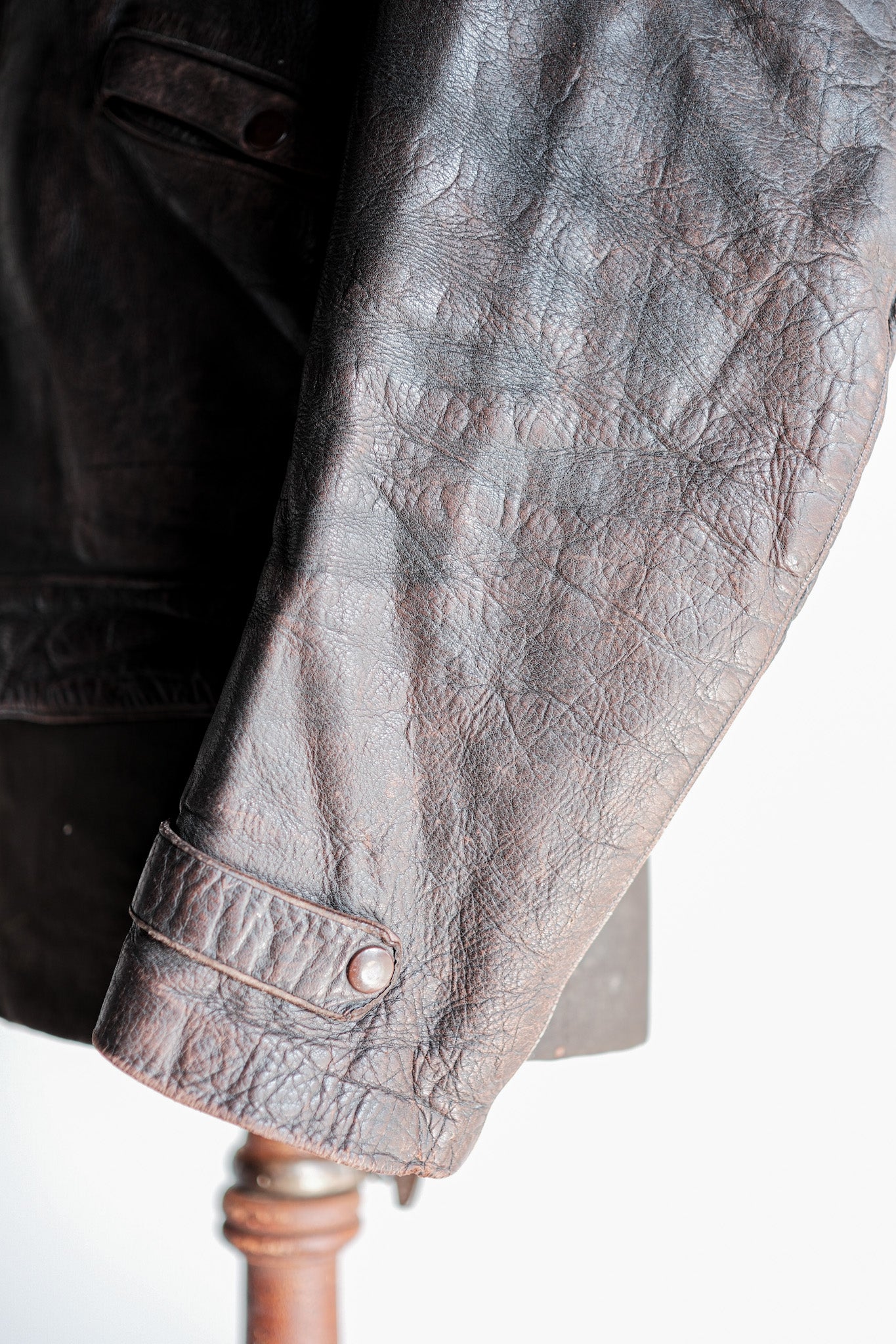 [~ 40's] Australie Vintage Zip Up Leather Jacket