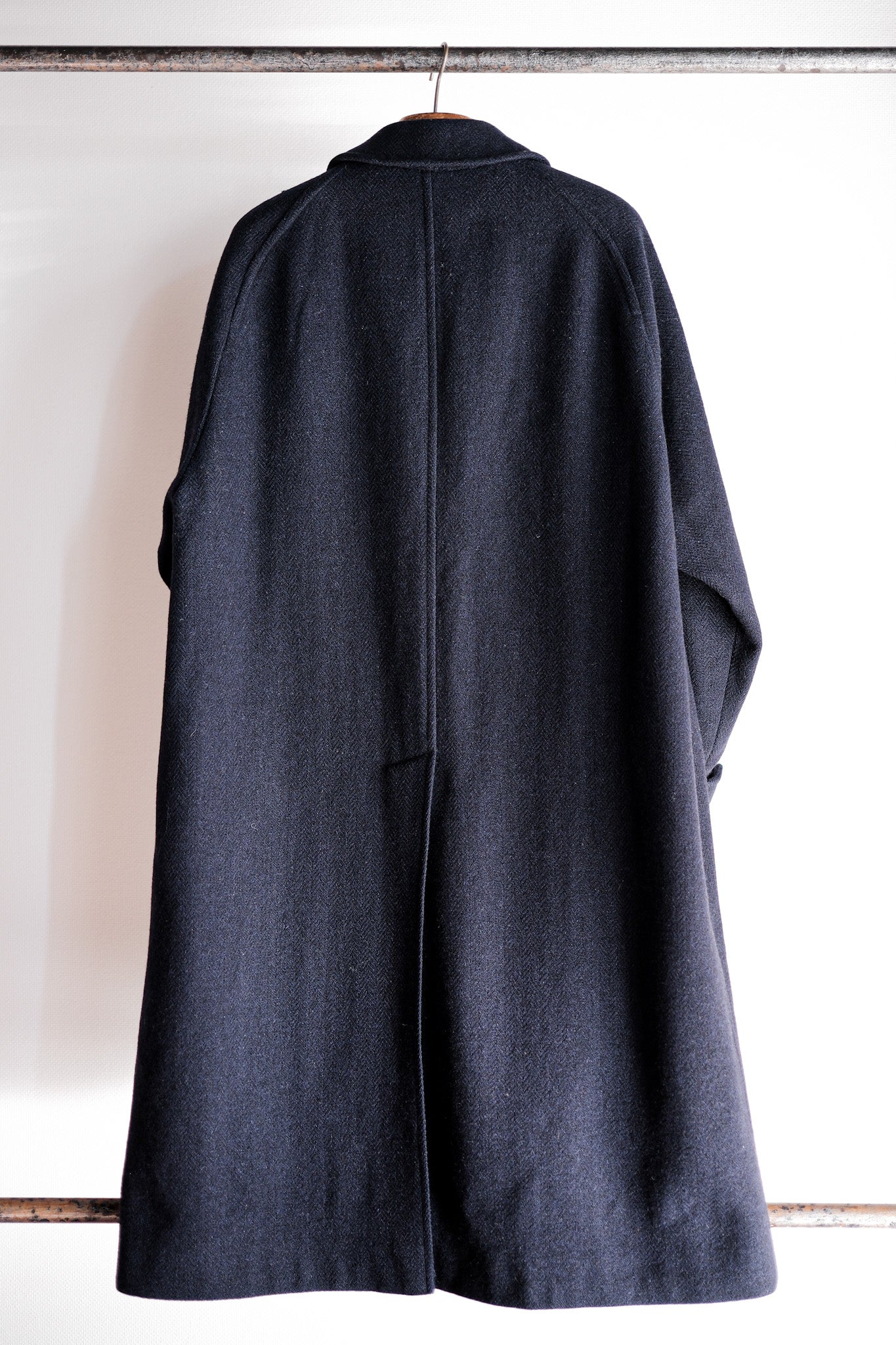 【~80's】Vintage Burberry's Single Raglan Balmacaan Coat Size.54RL "HARRIS TWEED" "Kraft 別注"