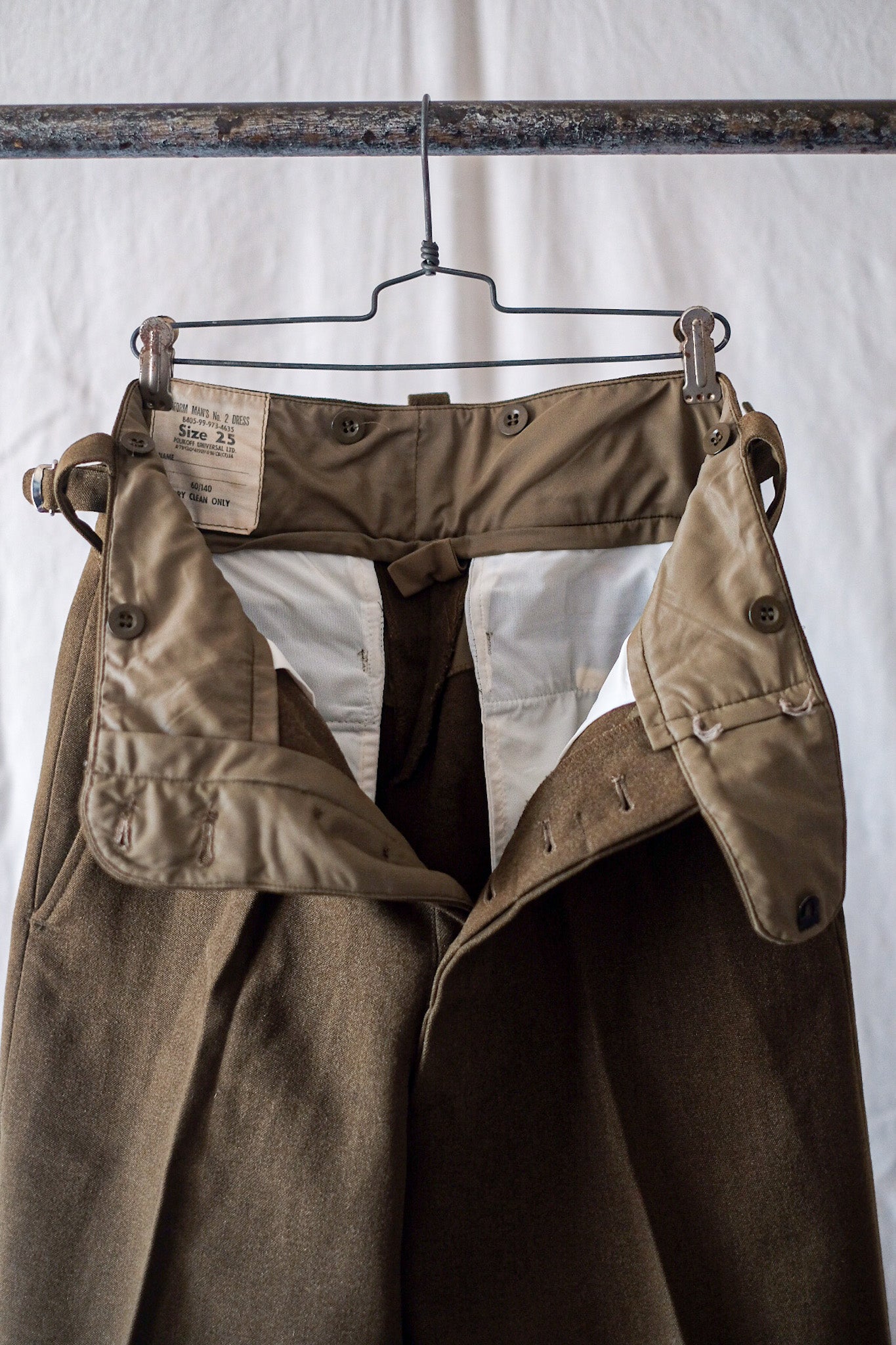 [〜60年代]英國軍隊2號連衣裙長褲