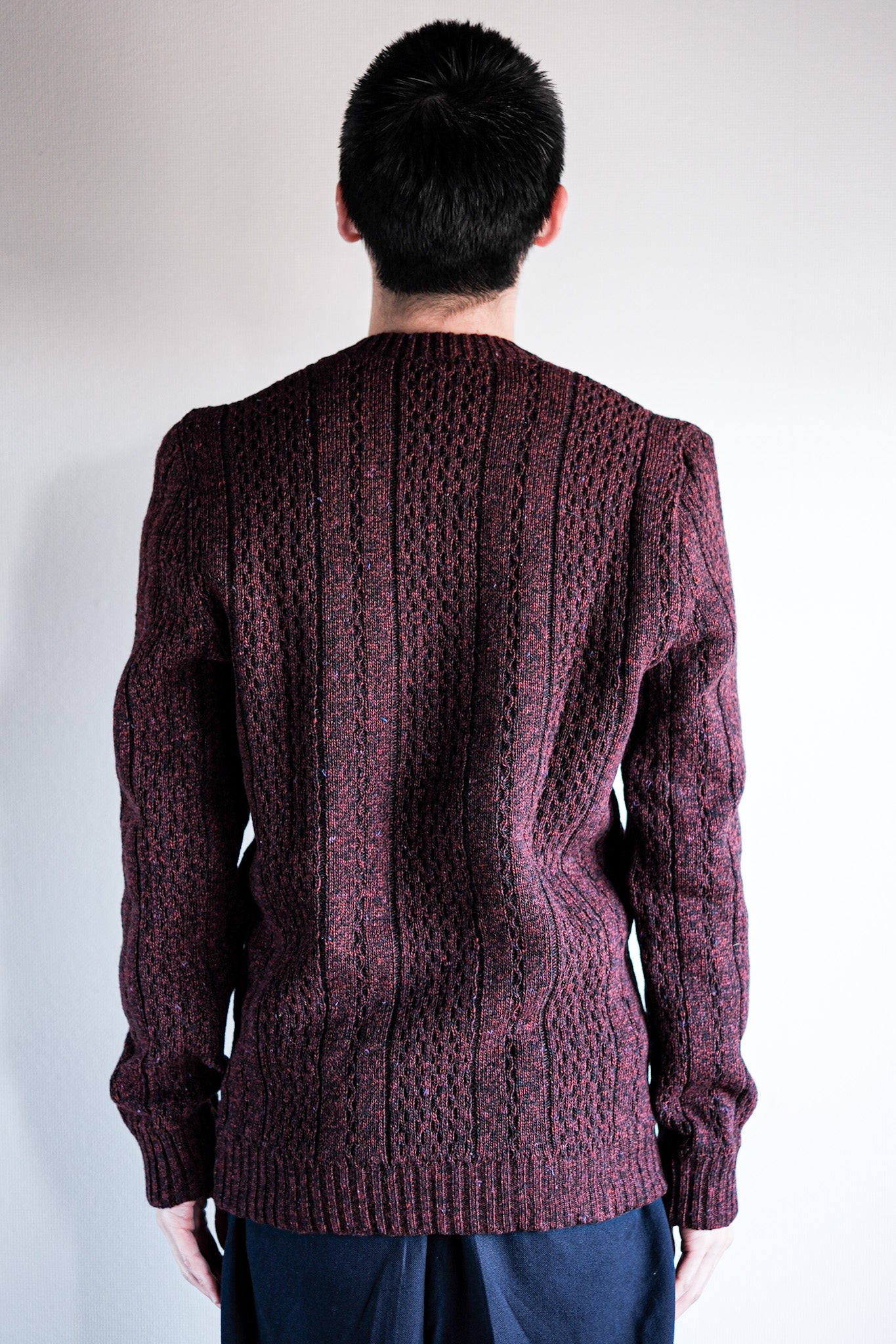 【~60's】French Vintage V-neck Wool Sweater "Dead Stock"