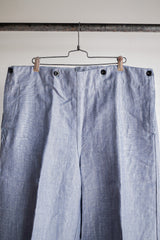 [~ 50's] กองทัพเรือฝรั่งเศส Ramie Linen Sailor Pant "Dead Stock"