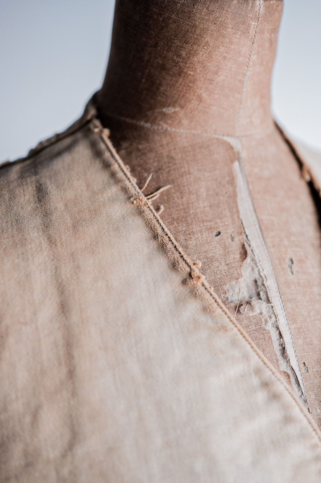 【~30's】French Vintage Moleskin Hunting Gilet