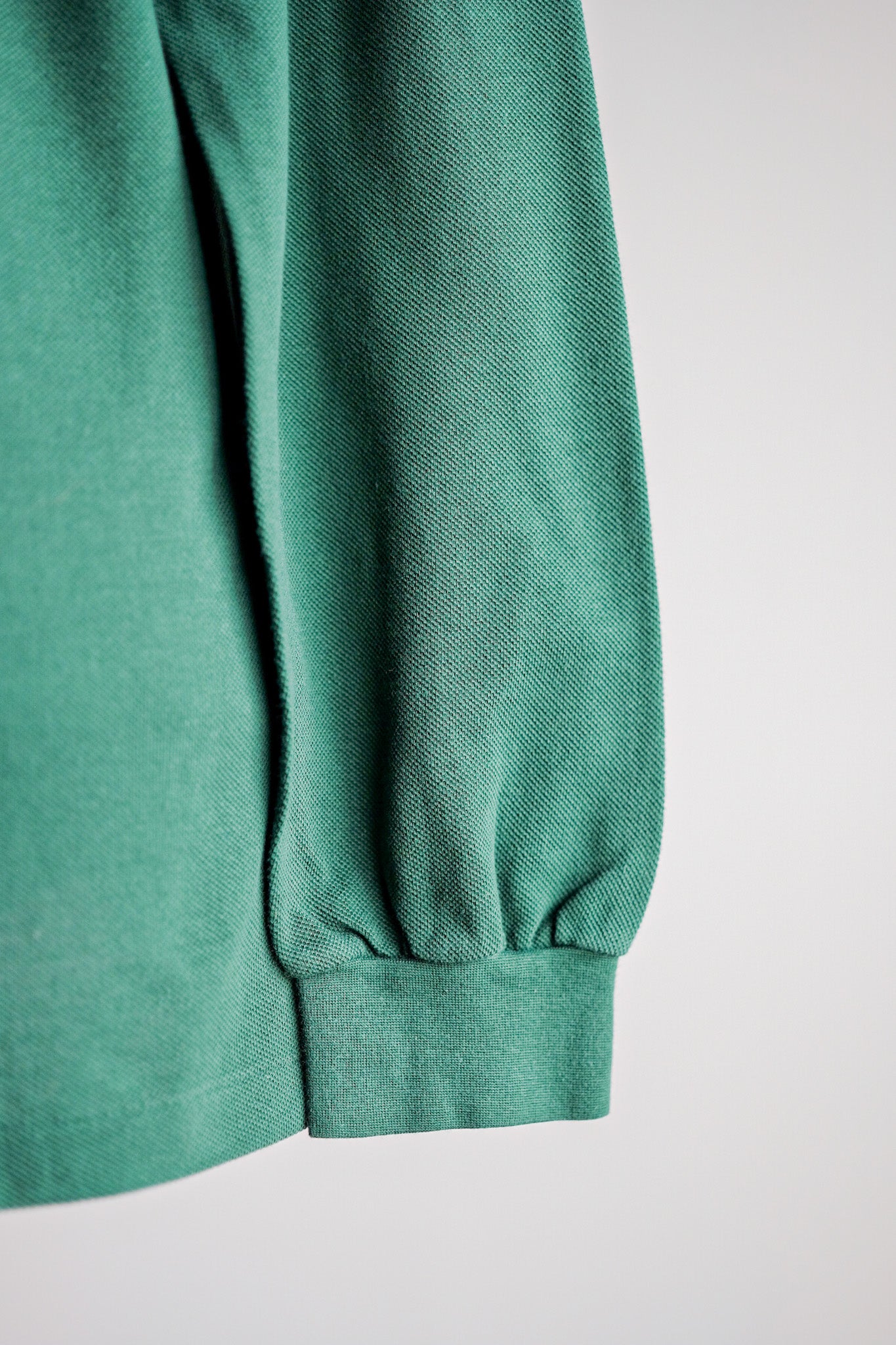 [~ 80's] Chemise Lacoste L/S Polo Size.5 "Forest Green"