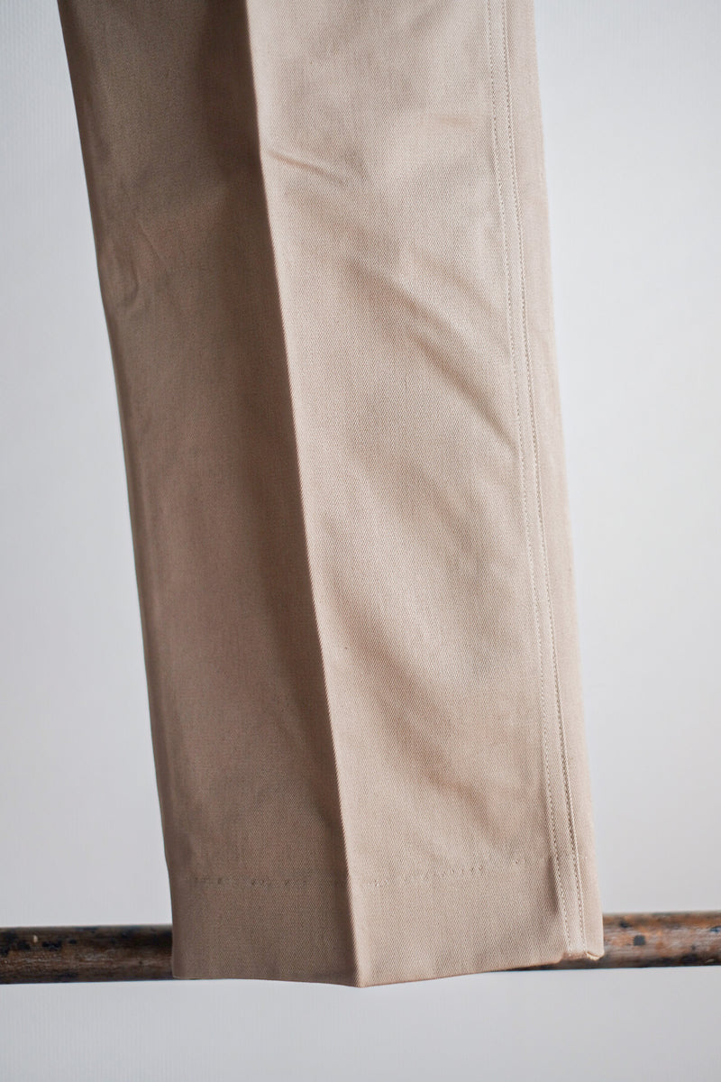 [~ 60's] กองทัพฝรั่งเศส M52 เสื้อกางเกงขนาดของ Chino ขนาด 80m "Dead Stock"