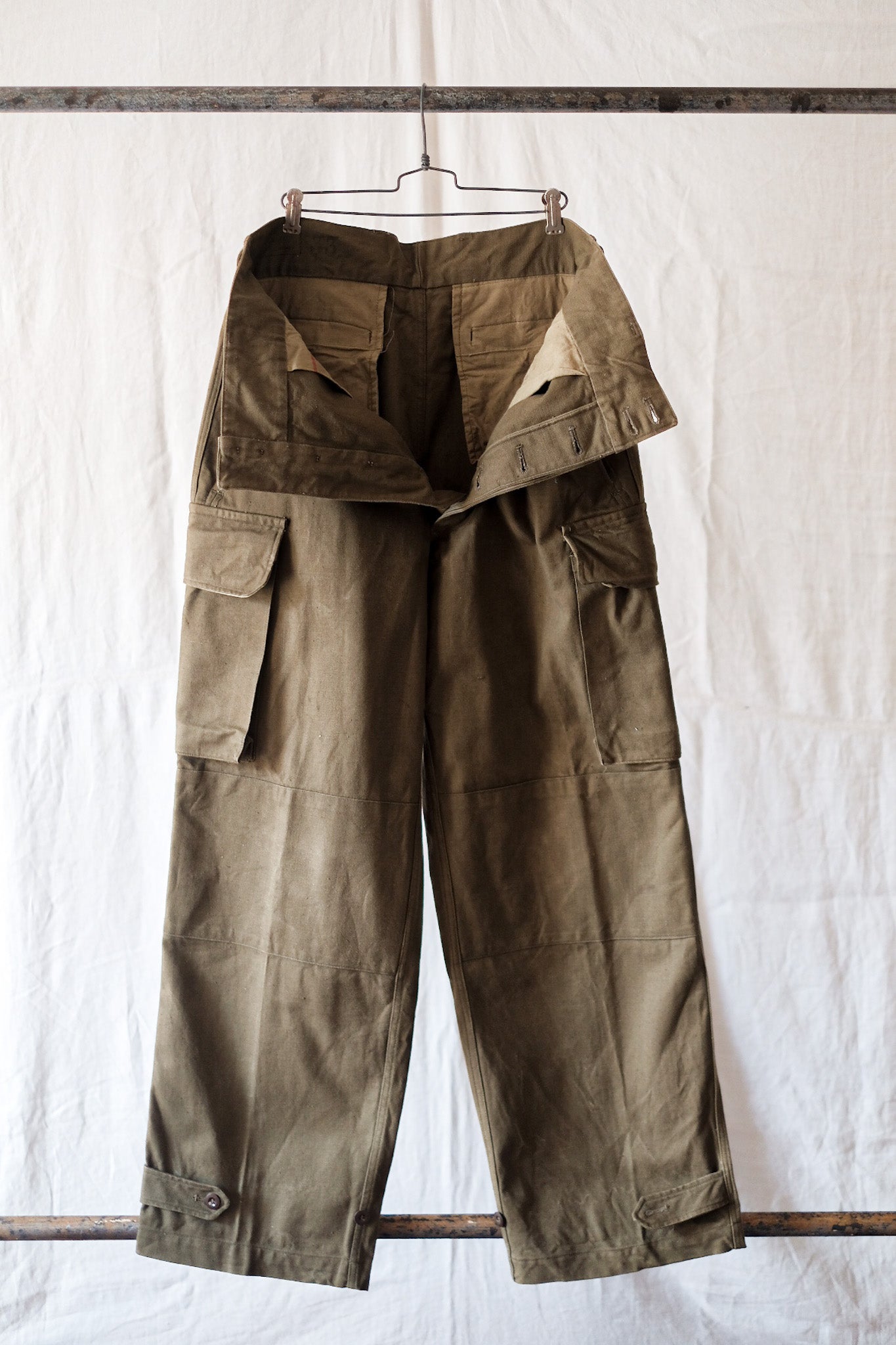 【~50's】French Army M47 Field Trousers Size.33