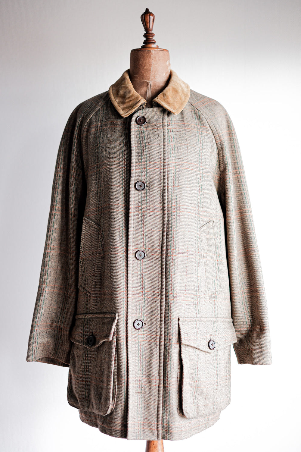 ［~90's］Old INVERTERE Corduroy Collar Wool Jacket