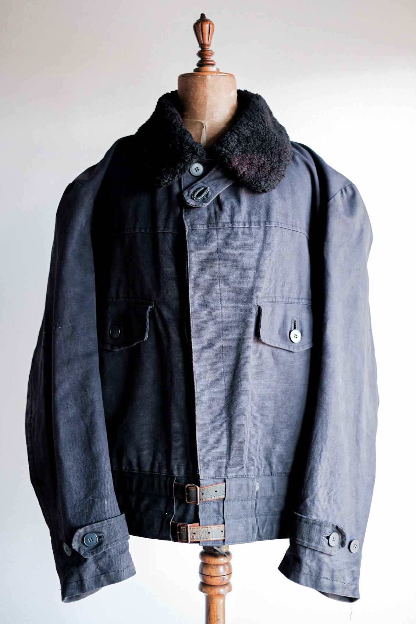 ［~50’s］Swedish Army Motorcycle Jacket “Black Color”
