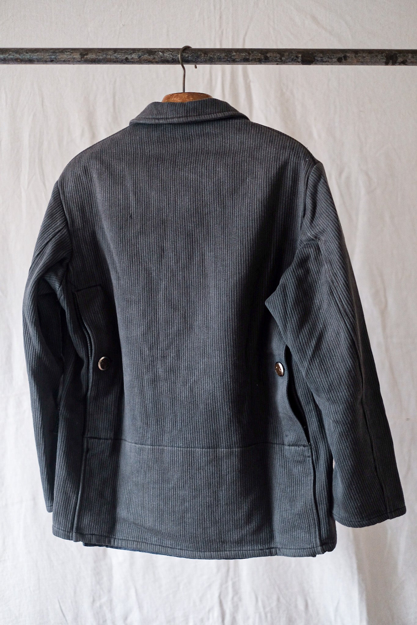 [〜50年代]法國復古灰色棉花狩獵夾克