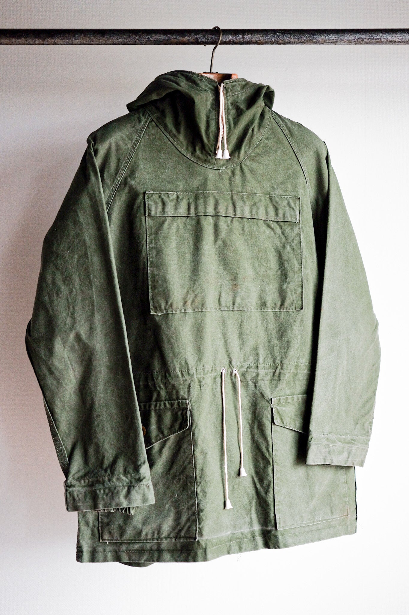 ［~60's］British Vintage Green Cotton Smock "Blacks Of Greenock"