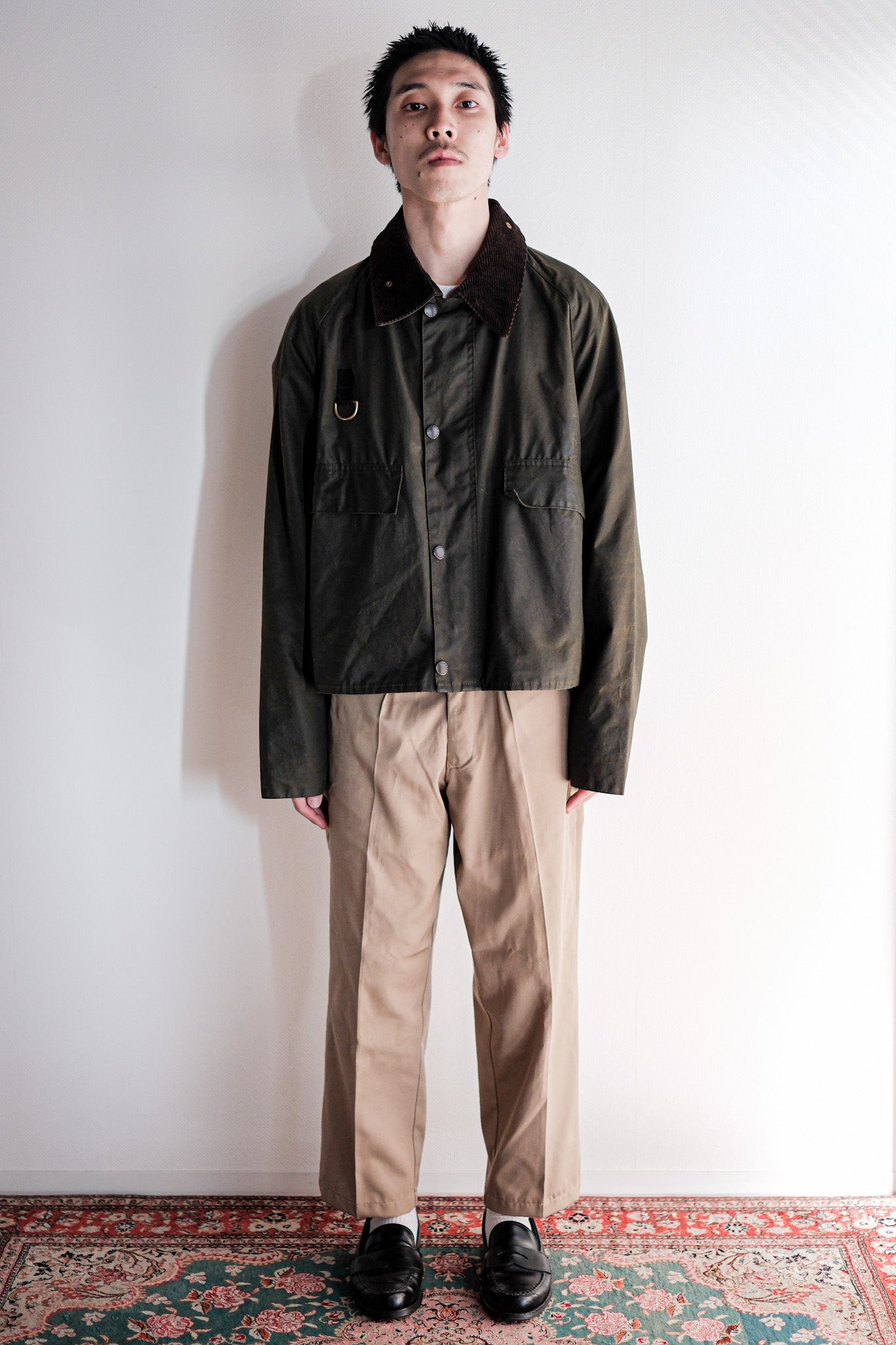 [~ 90 년대] 빈티지 바버 "스파이 재킷"3 크레스트 크기.