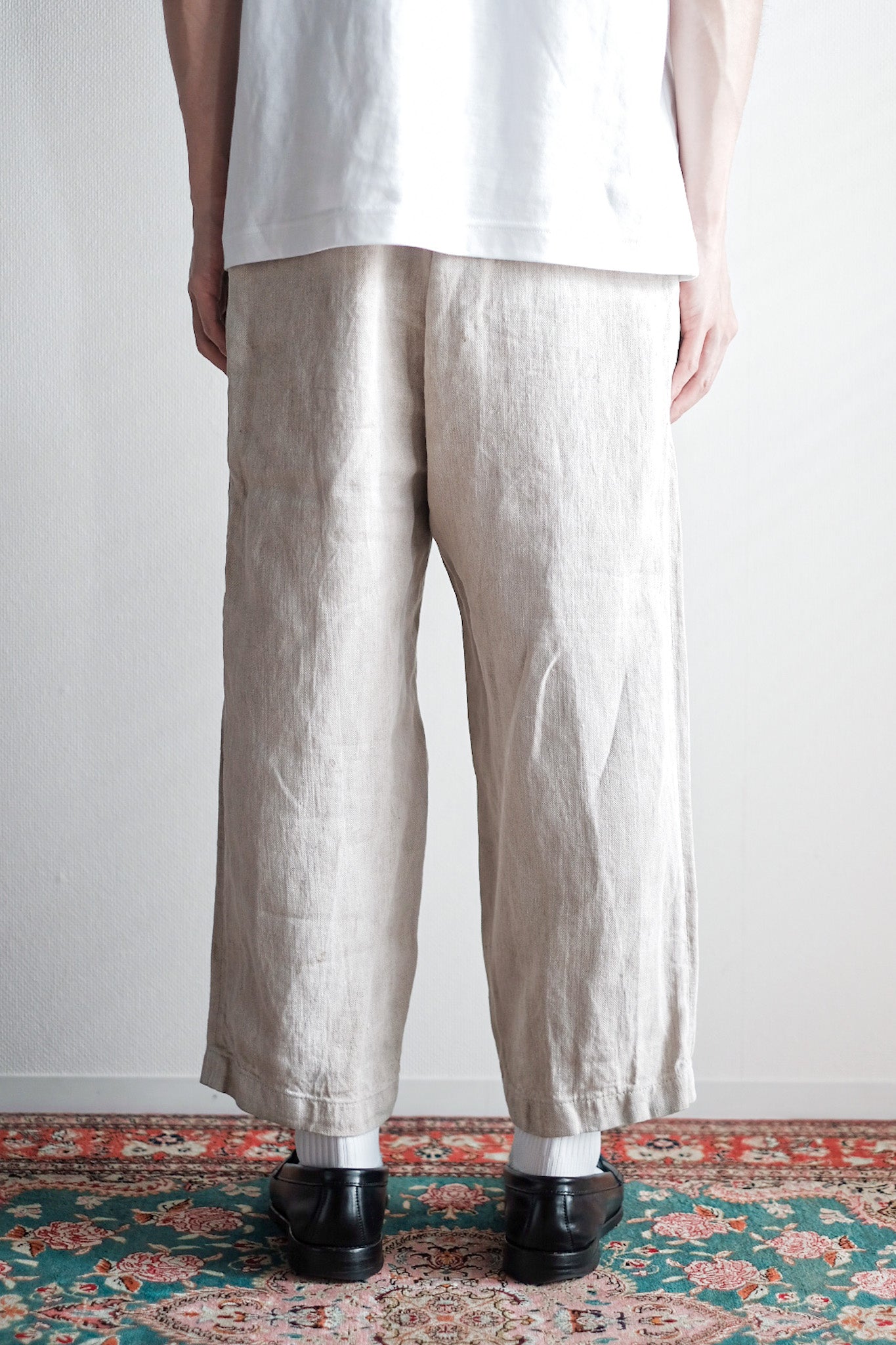 ［~40's］WW2 German Army Drillich HBT Linen Trousers