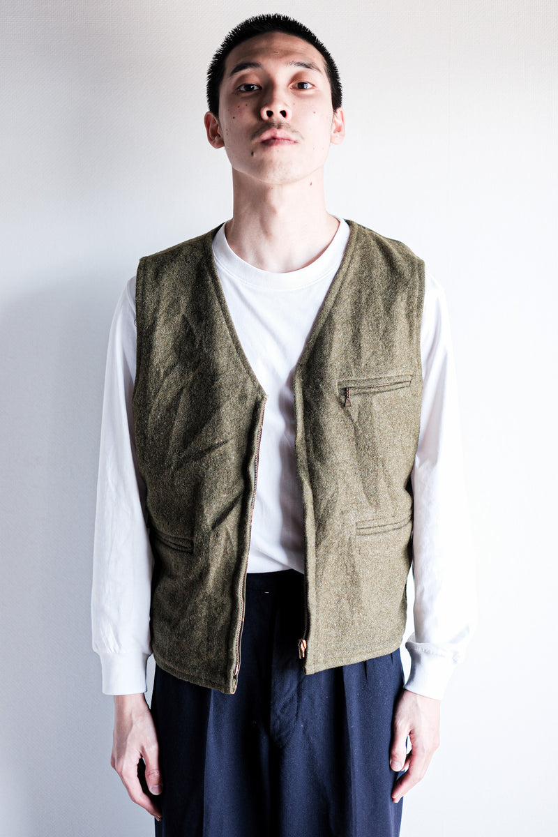 [~ 70's] American Vintage Tiger Stripe Camouflage เสื้อกั๊กย้อนกลับได้