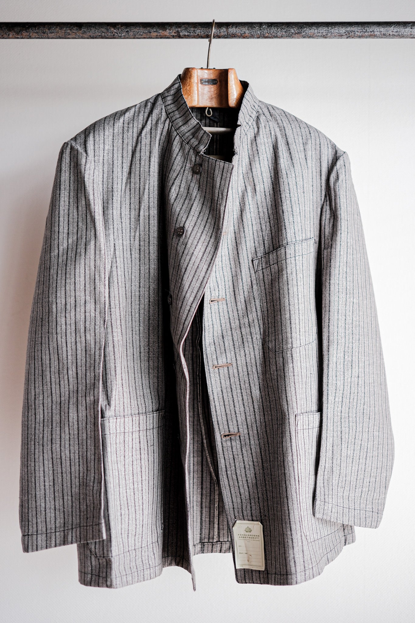 ［~40’s］Swedish Army Stand Collar Hospital Jacket “Dead Stock”