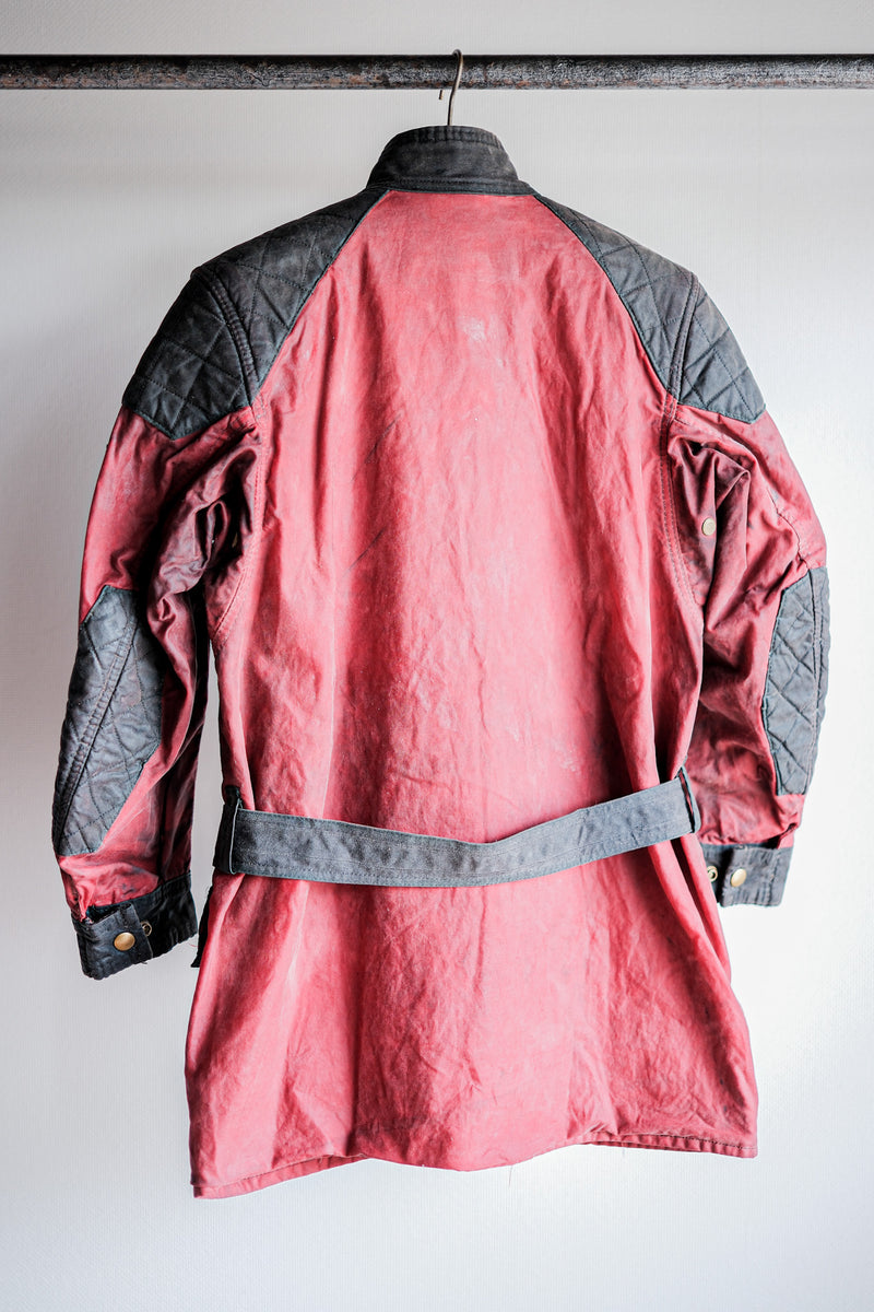 [~ 70's] แจ็คเก็ต Vintage Belstaff 2 Tone Red Waxed“ TrialMaster”“ สั่งซื้อที่กำหนดเอง”