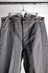 【~30's】French Vintage Cotton Pique Striped Work Pants "Dead Stock"
