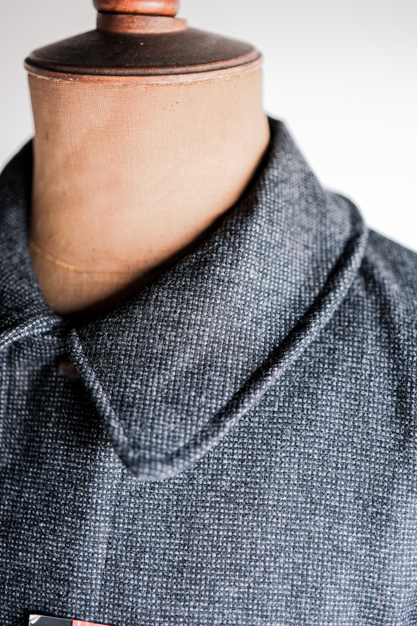 [~ 60 년대] 프랑스 빈티지 그레이 작업 재킷 크기 .48 "데드 스톡"