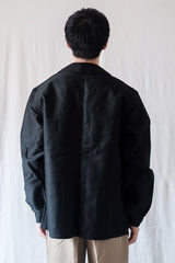 【~50's】French Vintage Black Moleskin Work Jacket "Dead Stock"