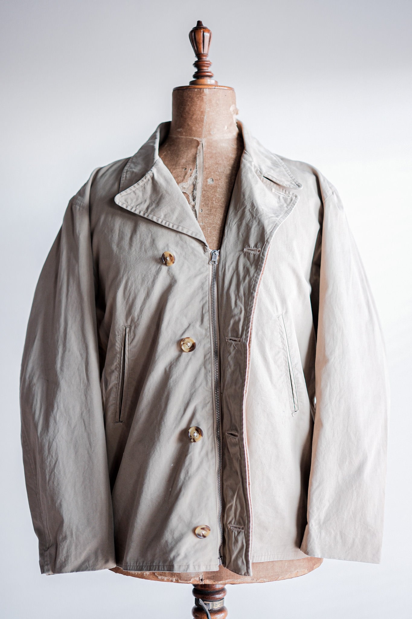 [〜50年代]英國老式的半腰帶通風夾夾克“ Elton Weatherpoof”