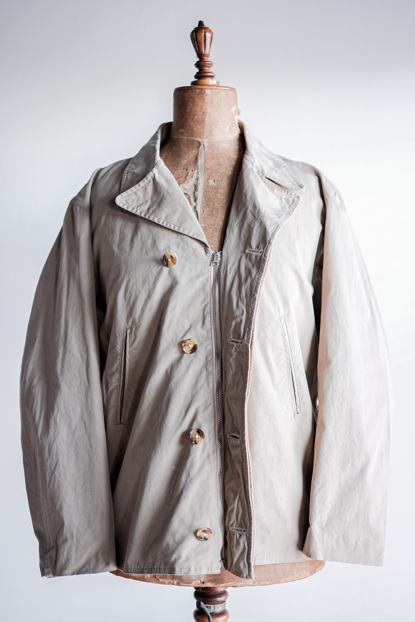 ［~50's］British Vintage Half Belt Ventile Jacket "Elton Weatherpoof"